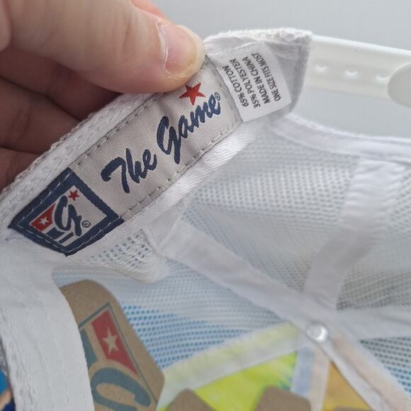 Captain Tie Dye Trucker Snapback Patch Hat Cap NHL The Game Cotton - Picture 8 of 8